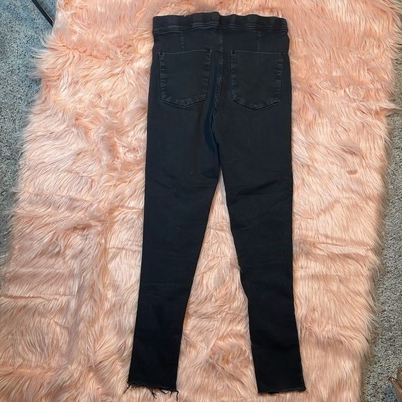 Free People Woman’s Black Skinny Jegging‎ Jeans Size 27 - Picture 3 of 6